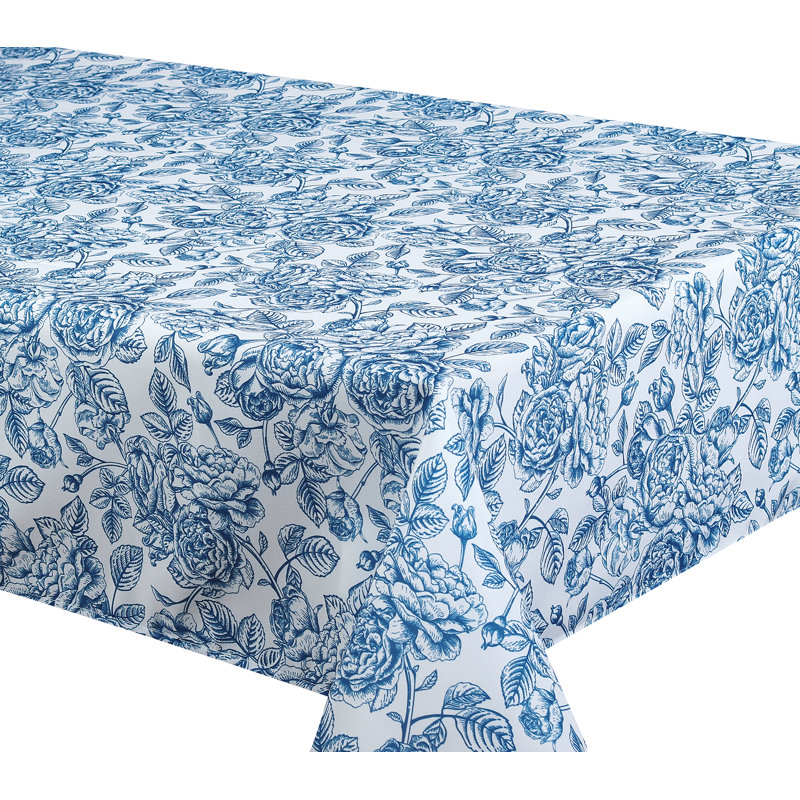 Nappe Florence, L 94 po x l 58 po, Bleu / blanc