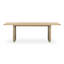 Round Off 88'' Solid Wood Dining Table-1019880256