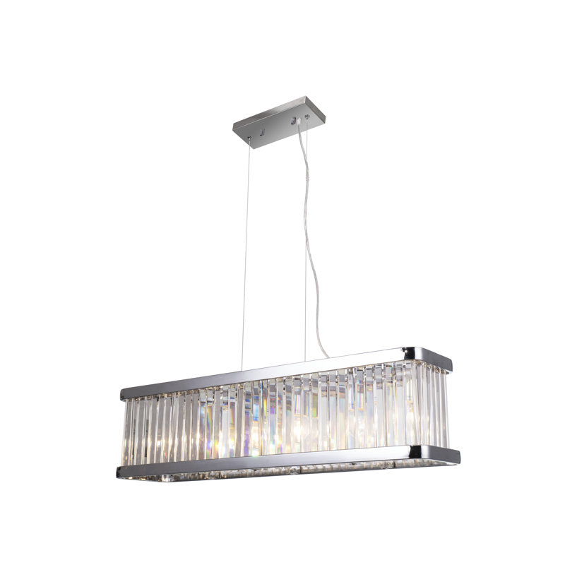 Fairbury 5 - Light Kitchen Island Pendant, Polished Chrome
