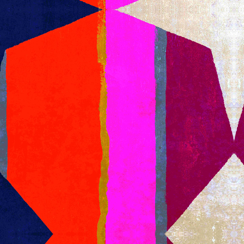 «Geo Heptagon Shape 2», impression sur toile tendue, H 36 po x l 36 po
