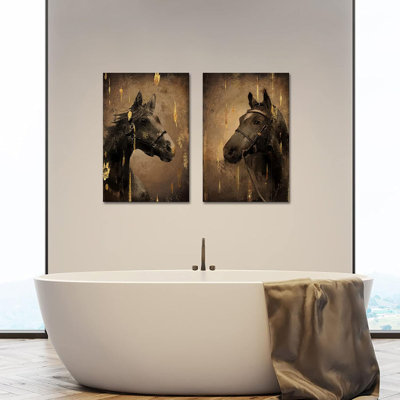 2 Piece Wrapped Canvas Wall Art