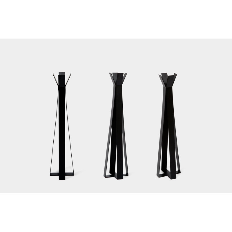 IDMIYFM 4 - Hook Coat Rack, Black