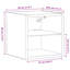 Manufactured Wood Bedside Table-1096174721