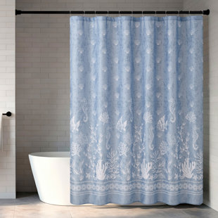 Creative Home Ideas 70" W x 72" L 1-Piece Shower Curtain 