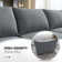 Manusite L-Shaped Reversible Modular Sectional Couch with Storage Ottoman
