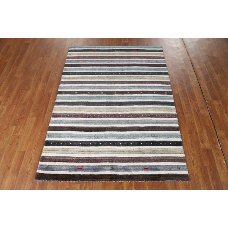 Striped Gabbeh Oriental Rug 4x6