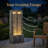 Outdoor Water Fountain Cascading LED Lights 39" H, Resin Fiberglass with Quiet Pump, Freestanding Water Feature for Garden Patio Porch Lawn Backyard Indoor Outdoor Decor