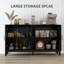 Storage Cabinet, Buffet Sideboard with Barn Door, Shelf-36933606