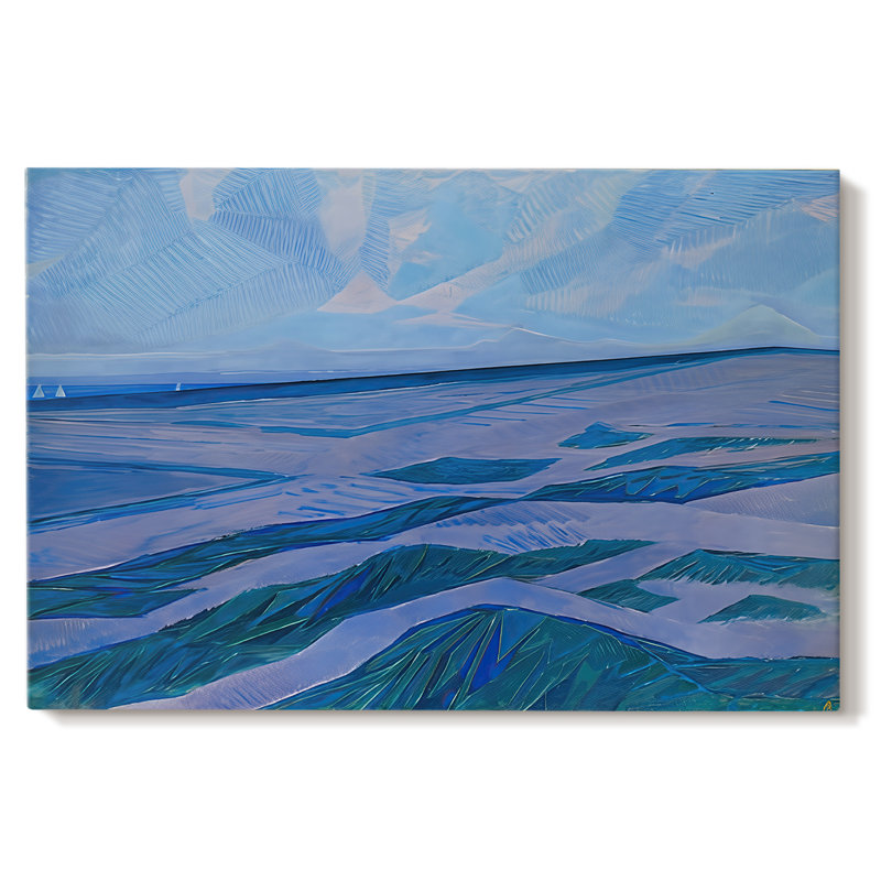Mer après le coucher du soleil (vue des dunes, Domburg) - Piet Mondrian - toile tendue avec châssis - 1909, 40 x 60