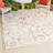 Skillern Classic Cottage Filigree Scroll Reversible Machine-Washable Cream/Terra Indoor/Outdoor Rug-2121265476