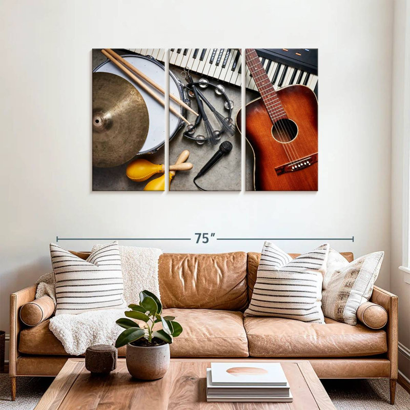 Abarca Musical Instruments Medley, 36" H x 57" W