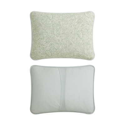 Ensemble de courtepointe réversible en coton Tommy Bahama Caicos Isle Green