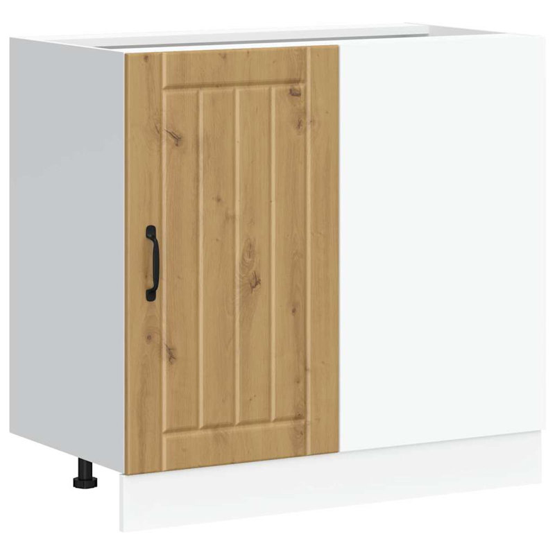 Takai Kitchen Base Cabinet "Lucca" Engineered Wood, artisan oak
