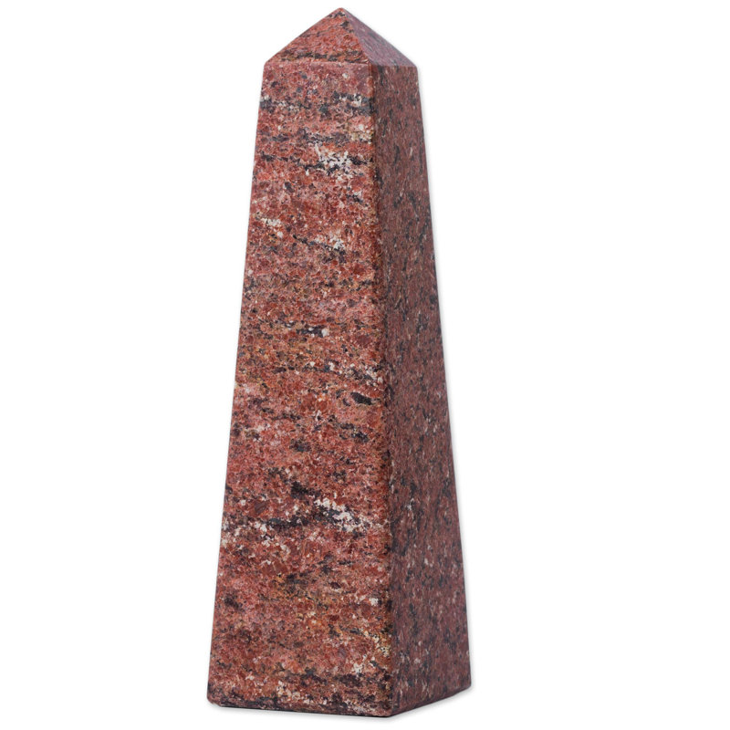 Sculpture de obelisk gemme péruvien rhodochrosite Jadine