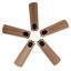 Ventilateur de plafond intelligent intérieur / extérieur avec lumière, 6 pales noir / noyer à double finition, télécommande, DEL à intensité variable, moteur à courant continu silencieux à 6 vitesses, réversible