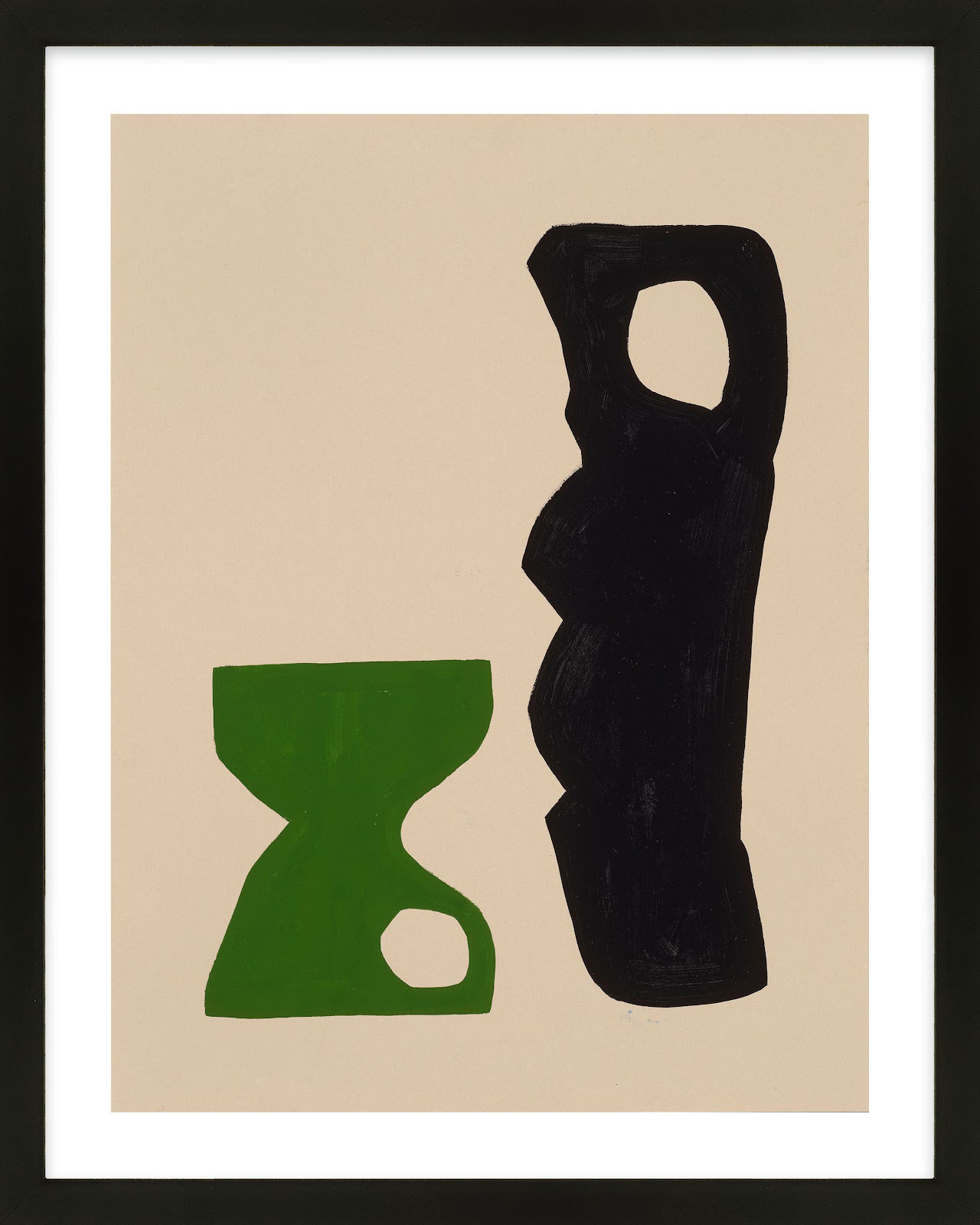 The Conversation by Michael Kempen, Black Framed, 24" W x 30" H