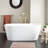 Leith 59" Freestanding Soaking Acrylic Bathtub
