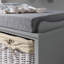 Hudson Oaks Polyester Blend Upholstered Storage Bench-36300127-36300126
