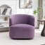 Fauteuil demi-tonneau pivotant en velours Tybias-1477449440