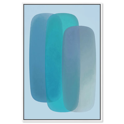 Teal Gradients Print by Oliver Gal