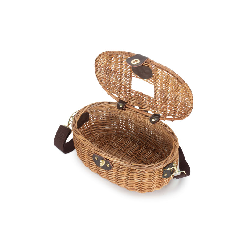Wicker Barrel Fishing Creel Basket
