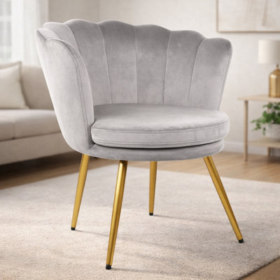 Octavius Velvet Barrel Chair
