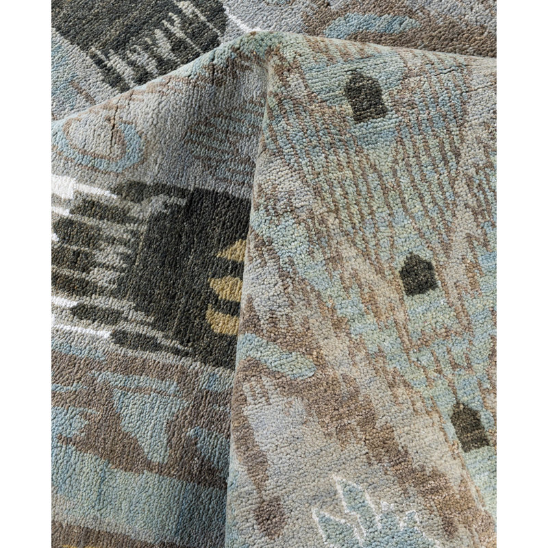 Overdyed One-of-a-Kind 8' 10" X 12' 8" Hand Knotted Area Rug