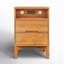  Ensemble de table de chevet Mid-Century avec tablette ouverte et station de charge-1078728174
