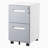 2 Drawer Mobile Locking File Cabinet, Rolling Filing Cabinet For Letter/A4 Size With 5 Wheels,GREY