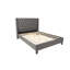 Grand lit en bleu gris
