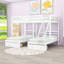 Lit superposé triple / quadruple en bois double avec 3 tiroirs avec tablettes et tablette-1376366293-1376366294