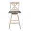 Ensemble de 2 chaises pivotantes à 360 degrés à hauteur de comptoir