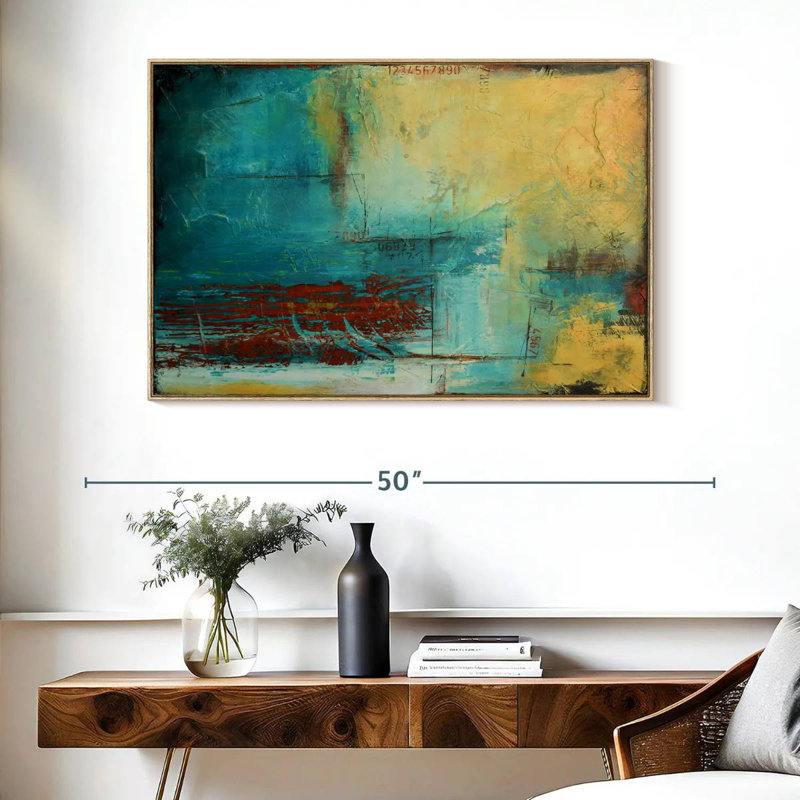 Limite éloignée, Cadre flottant en bois naturel, 40 po x 27 po