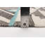 Tapis gris / brun en laine fabriqué à la main de style kilim à la main Amberjo