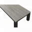 Ensemble de table de salon 3 pièces - table basse et deux tables de bout, finition gris noir-252282555