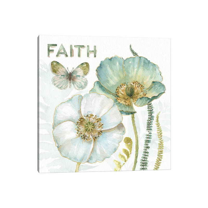 My Greenhouse Flowers Faith by Lisa Audit - Wrapped Canvas Painting, 66.04 cm H x 66.04 cm W