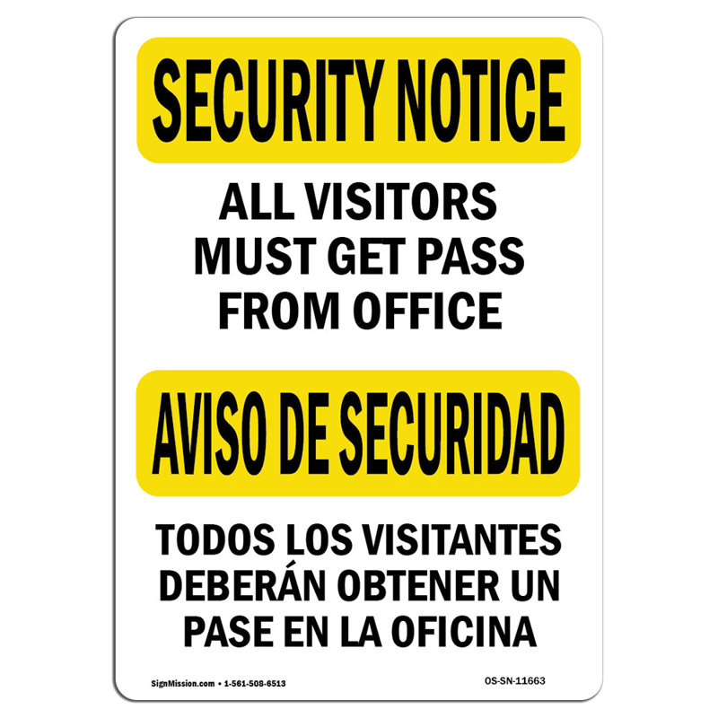 Panneau de sécurité Osha, H 18 po x l 12 po x P 0,1 po