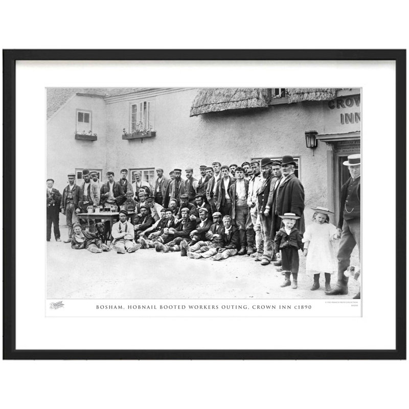 Bosham, Hobnail Booted Workers Outing, Crown Inn C1890 by Francis Frith - Single Picture Frame Print
