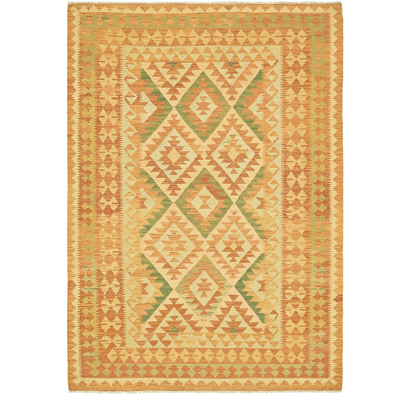 Elland One-of-a-Kind 4'8" X 7' New Age Wool Area Rug in