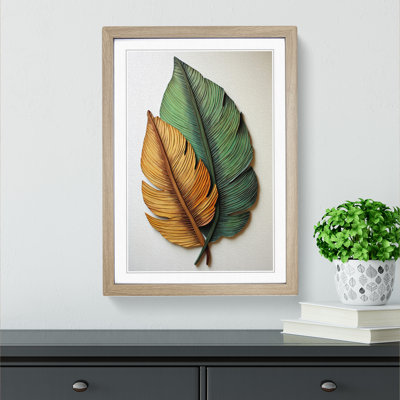 Palm Leaf Informel - Framed Print