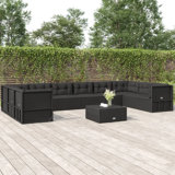10 - Person Patio Conversation Sets with Cushions