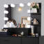 Table de coiffeuse noire