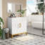 Armoire d'appoint 32 "avec garniture dorée-289095199