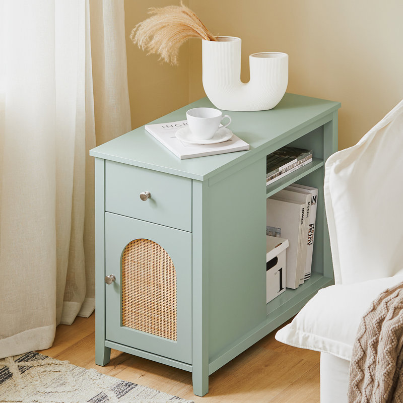 81cm W Manufactured Wood Bedside Table