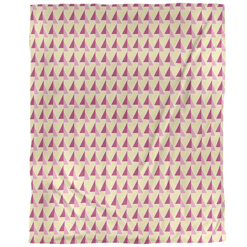 Housse de couette simple à motif de flèches changeées, Housse de couette pour très grand lit, Rose/jaune, Microfibre