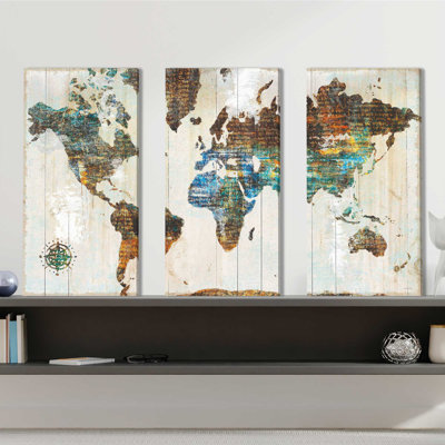 "World of Wonders", ensemble de 3 impressions sur toile