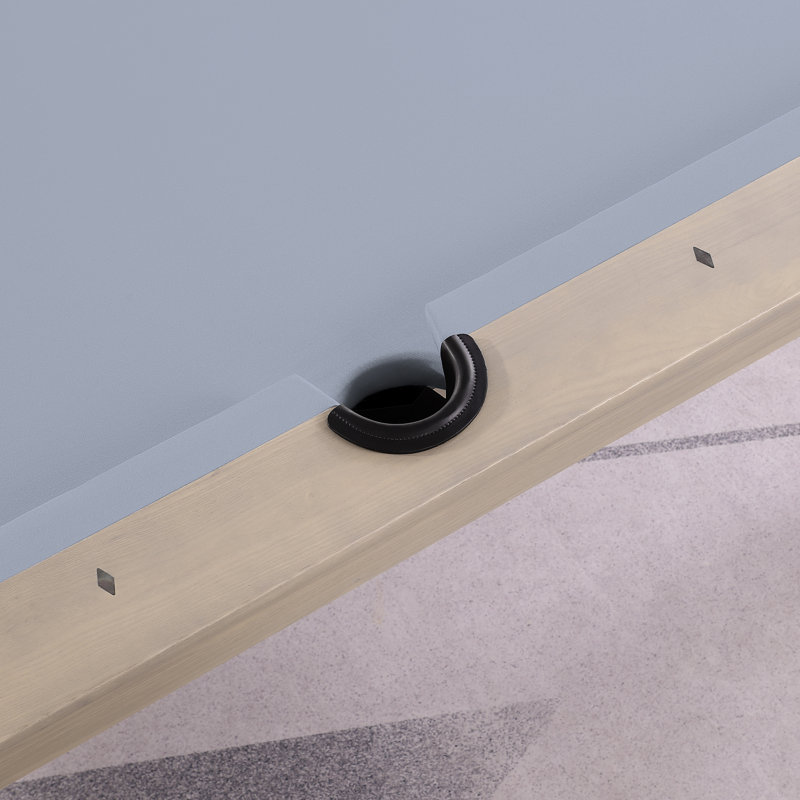 Table de billard sans ardoise ModArt, Mauve clair résistant à l'eau, 8 pi, Gris délavé