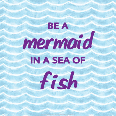 Be A Mermaid - Wrapped Canvas Print