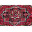 Tapis géométrique rouge 5 x 7