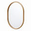 Solid Wood Oval Mirror